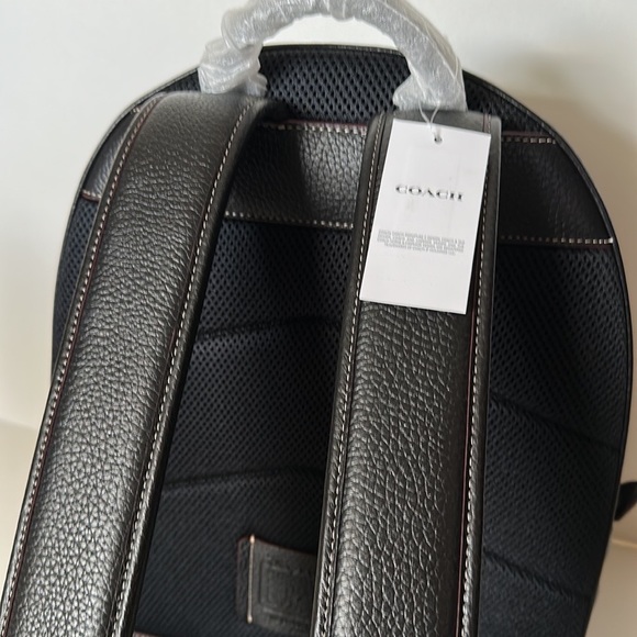 Disney X Coach Charter Backpack Bag Mushroom Mickey Garden Black Leather Purse - Picture 13 of 16